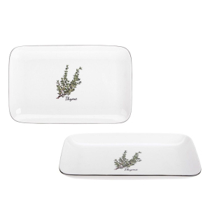 Półmisek Prowansja z porcelany 25cm THYME RAVI